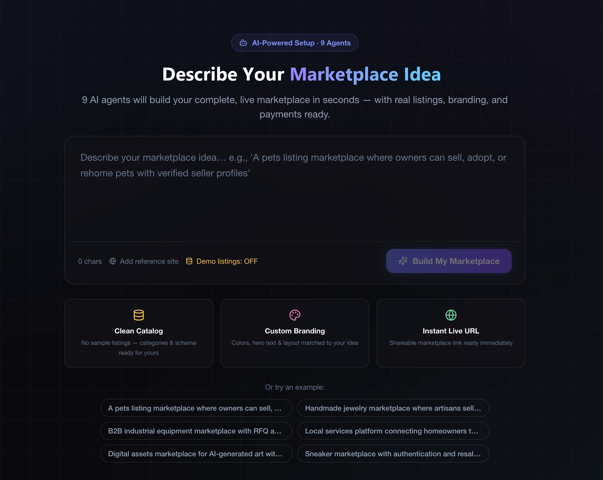 Describe Your Marketplace Idea